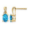 Gemstone and Diamond Earrings