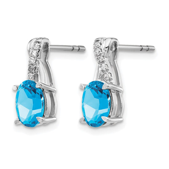 Gemstone and Diamond Earrings