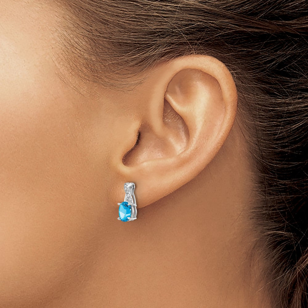 Gemstone and Diamond Earrings