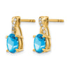Gemstone and Diamond Earrings