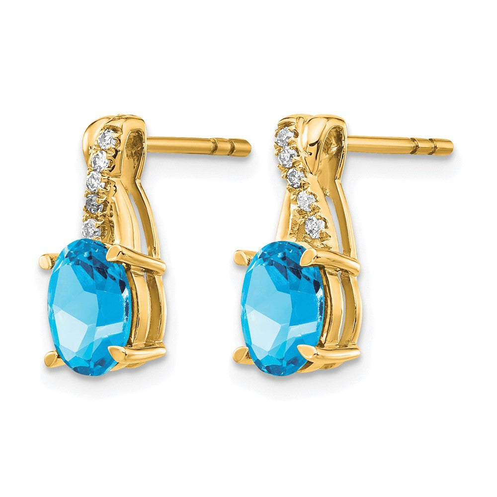 Gemstone and Diamond Earrings