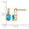 Gemstone and Diamond Earrings