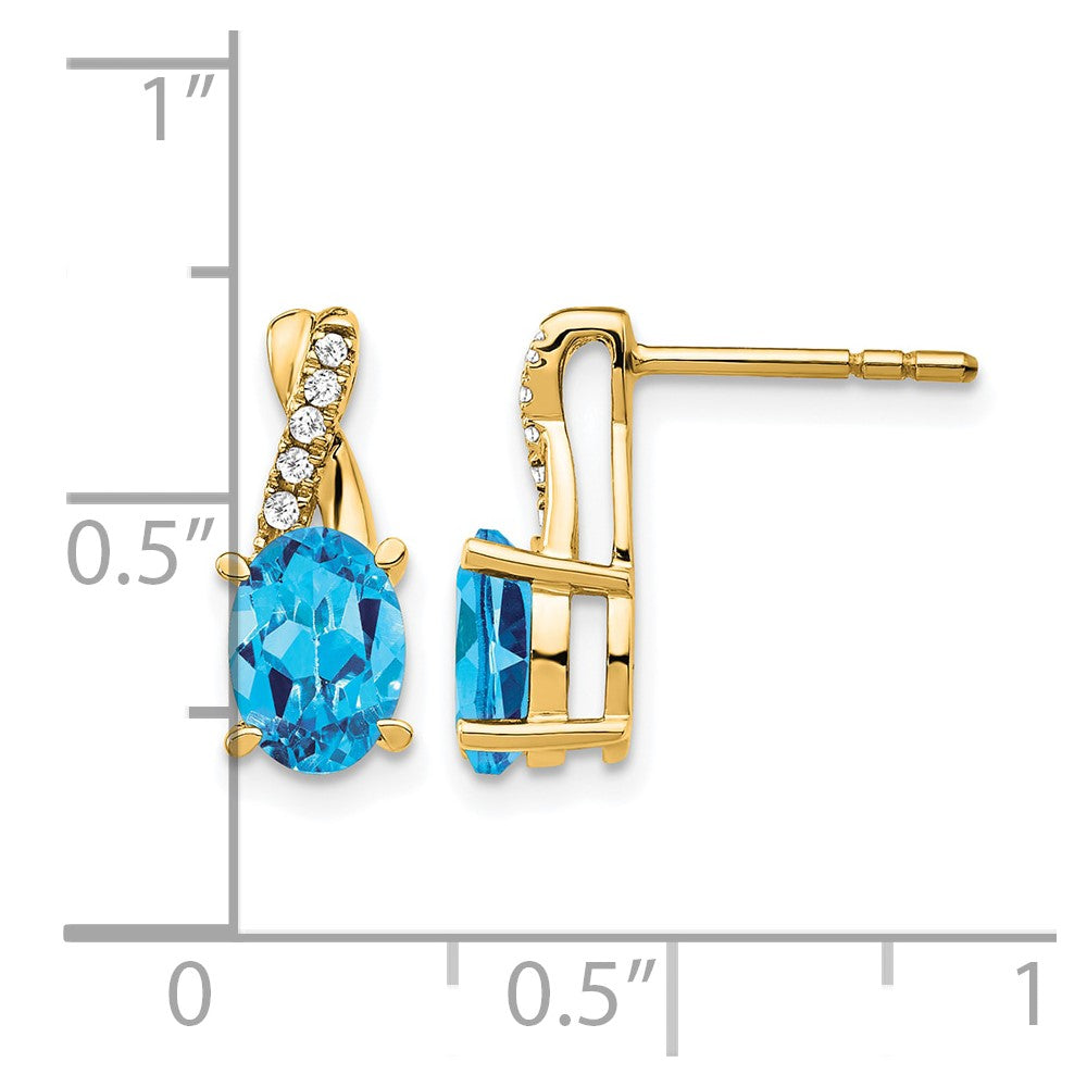 Gemstone and Diamond Earrings