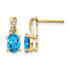 Gemstone and Diamond Earrings