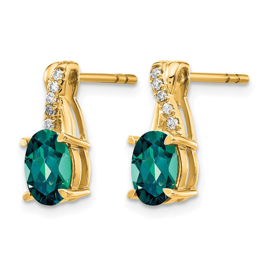 Gemstone and Diamond Earrings