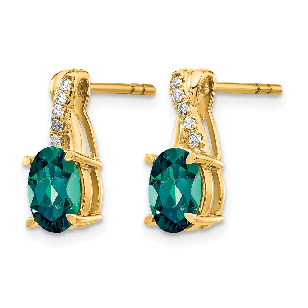 Gemstone and Diamond Earrings