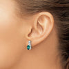 Gemstone and Diamond Earrings