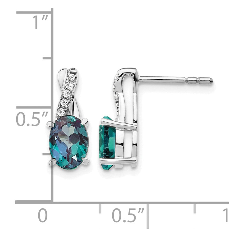 Gemstone and Diamond Earrings
