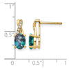 Gemstone and Diamond Earrings