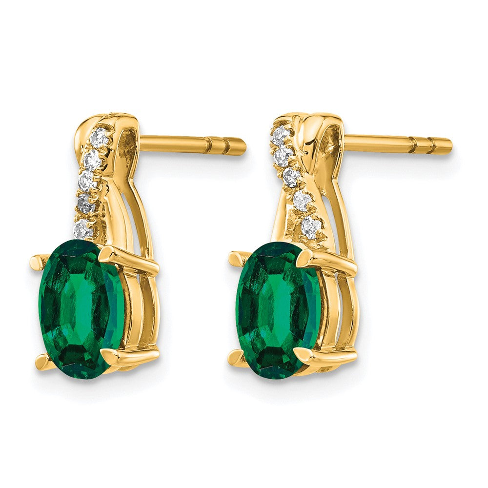 Gemstone and Diamond Earrings