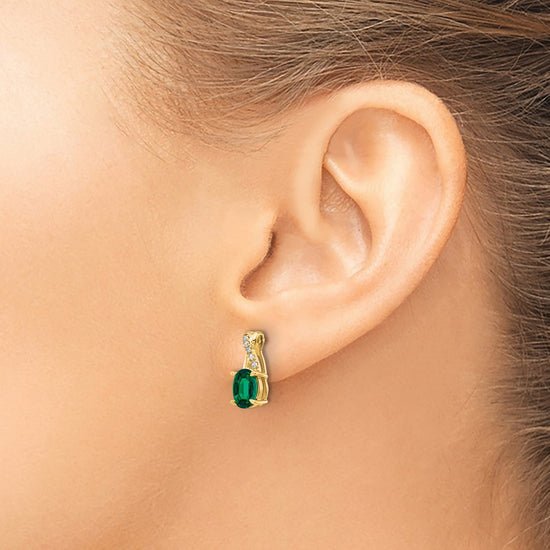 Gemstone and Diamond Earrings