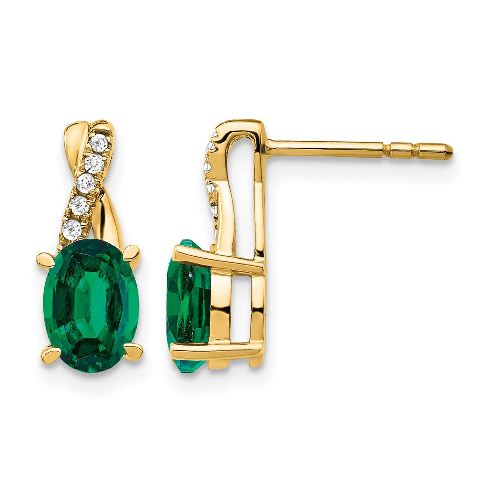 Gemstone and Diamond Earrings