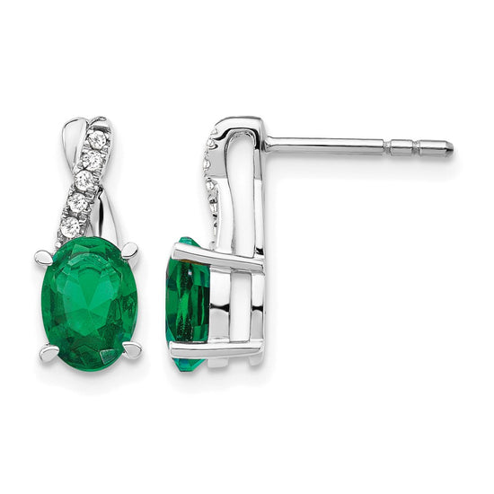 Gemstone and Diamond Earrings