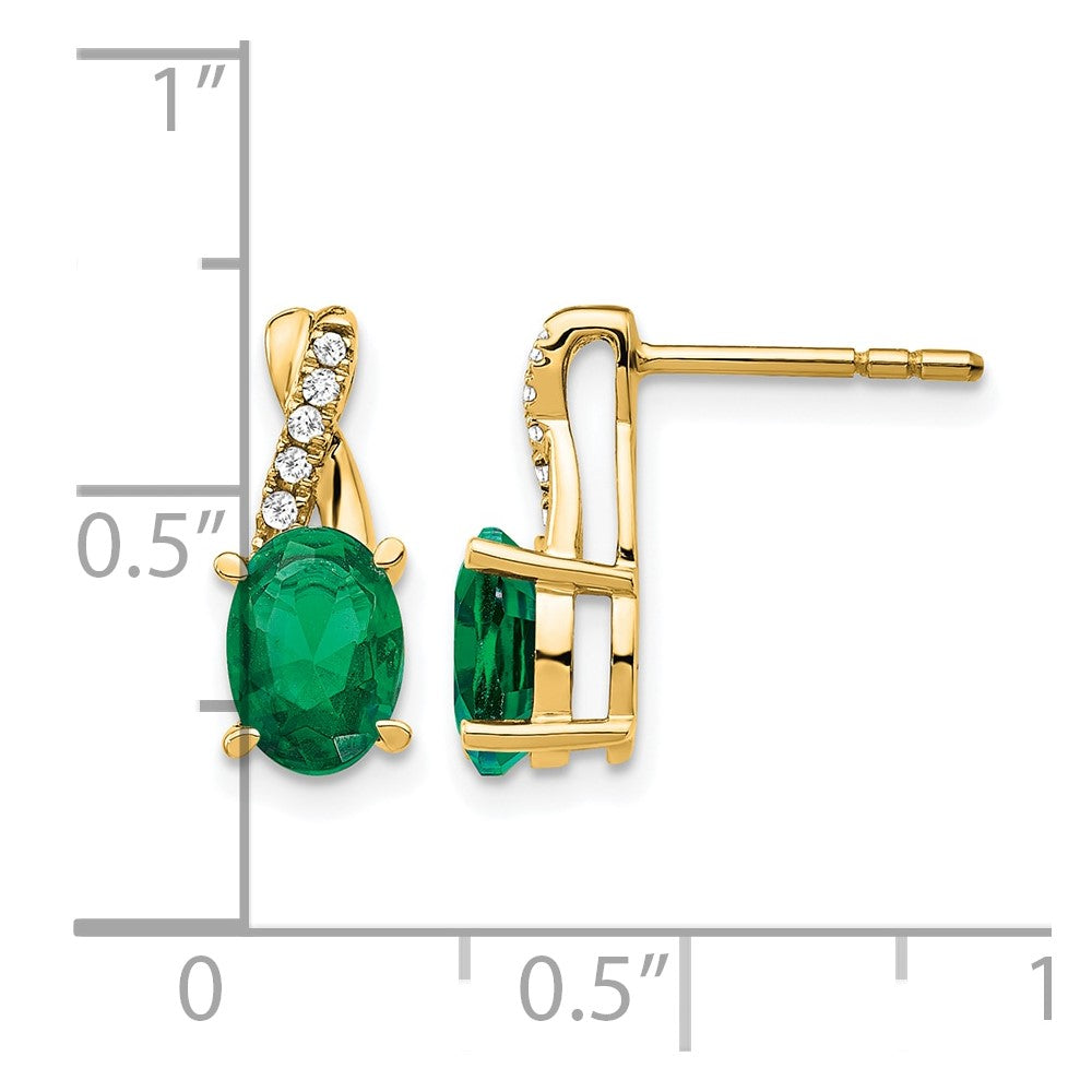 Gemstone and Diamond Earrings
