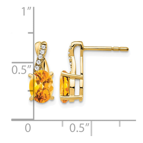 Gemstone and Diamond Earrings
