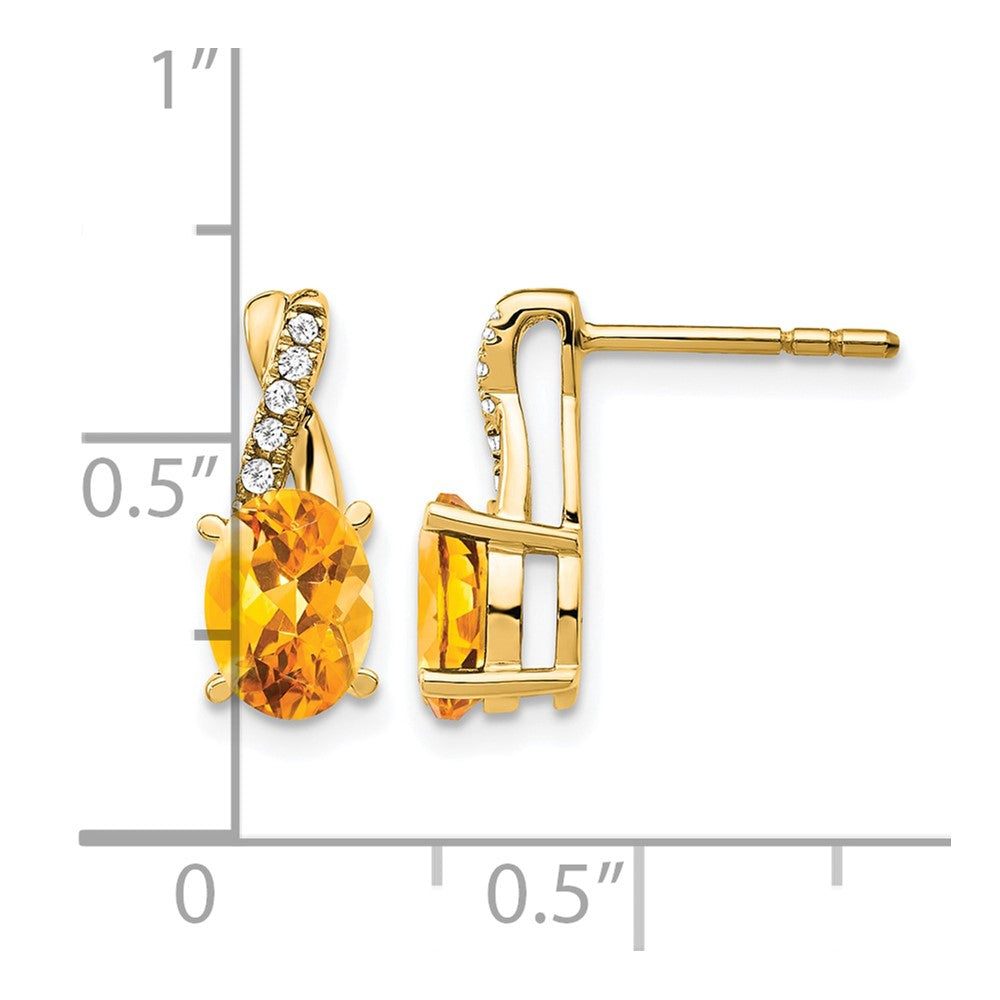 Gemstone and Diamond Earrings
