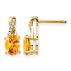 Gemstone and Diamond Earrings