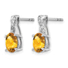 Gemstone and Diamond Earrings