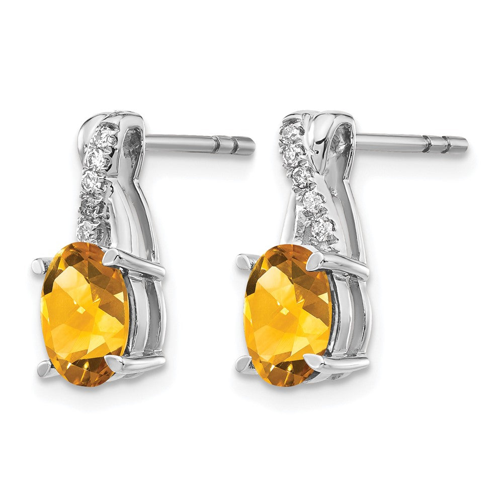 Gemstone and Diamond Earrings