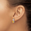 Gemstone and Diamond Earrings