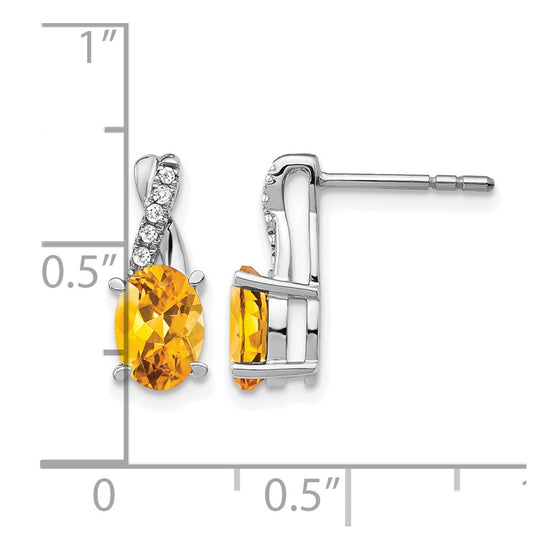 Gemstone and Diamond Earrings