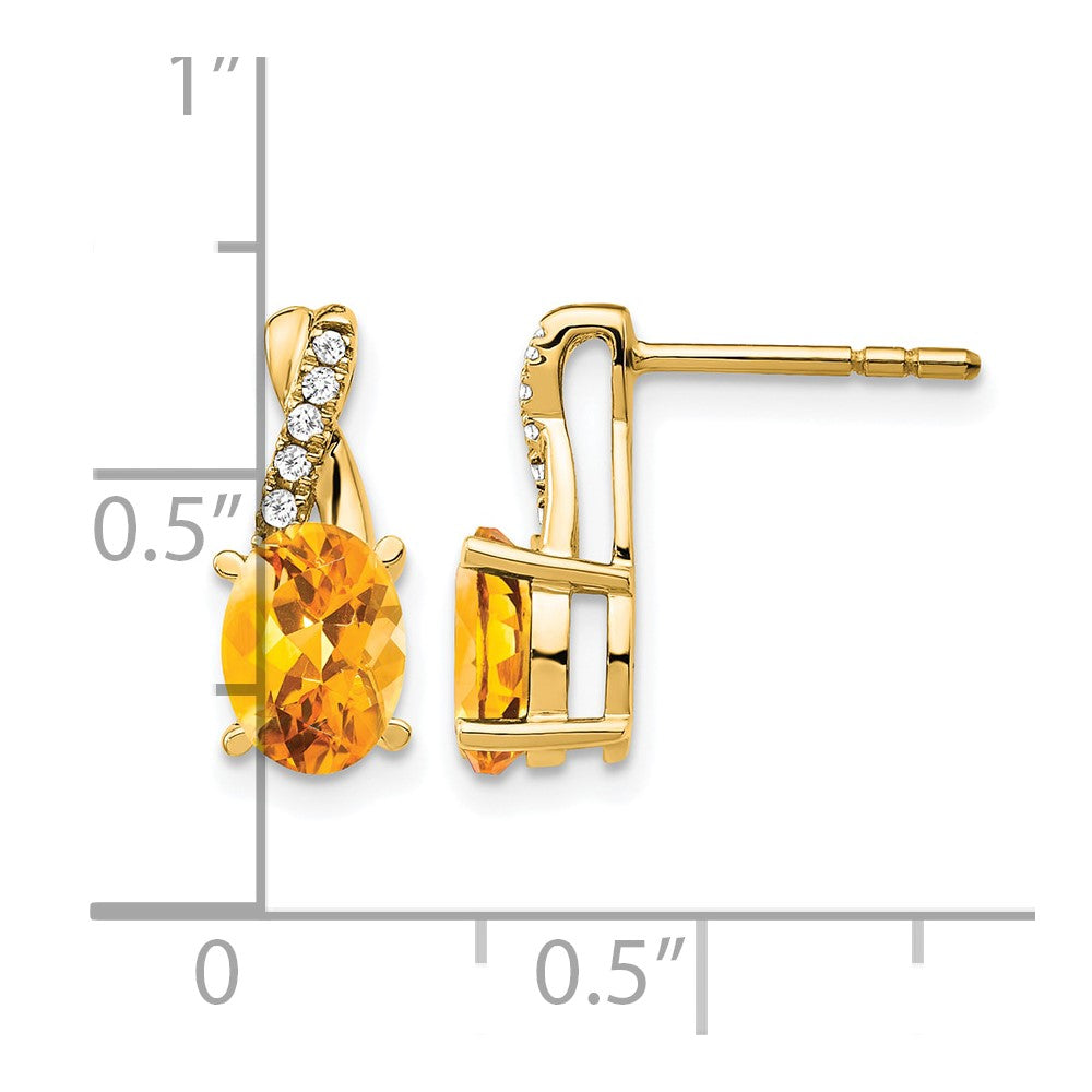 Gemstone and Diamond Earrings