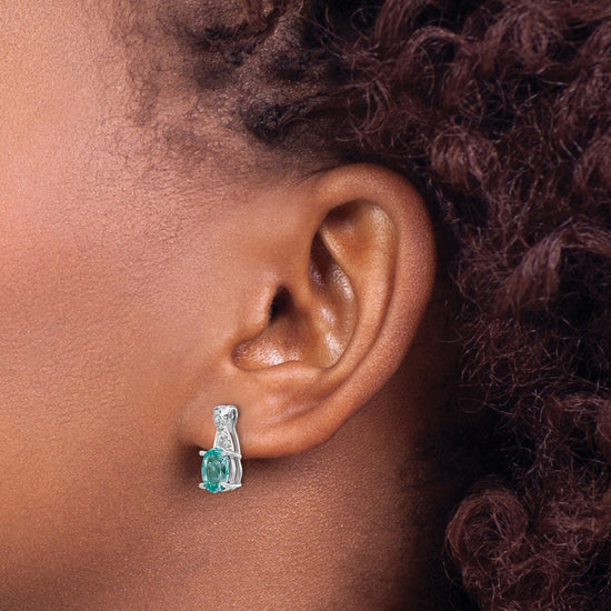 Gemstone and Diamond Earrings