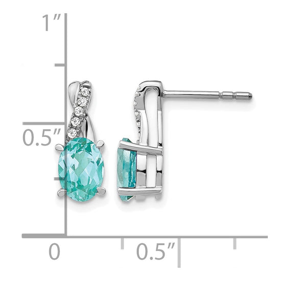 Gemstone and Diamond Earrings