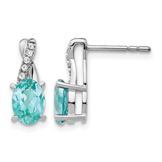 Gemstone and Diamond Earrings