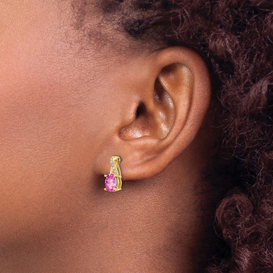 Gemstone and Diamond Earrings
