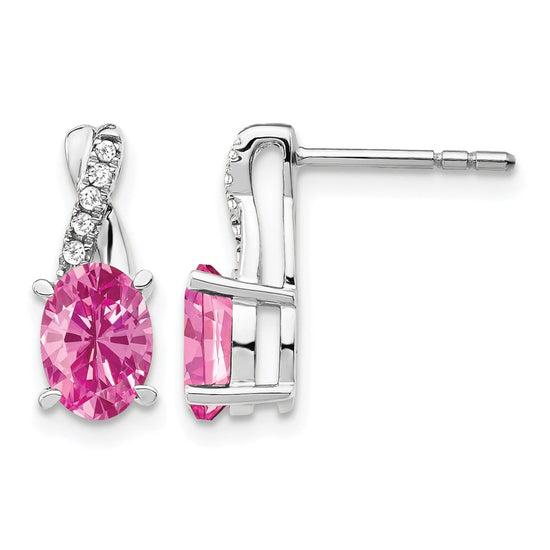 Gemstone and Diamond Earrings