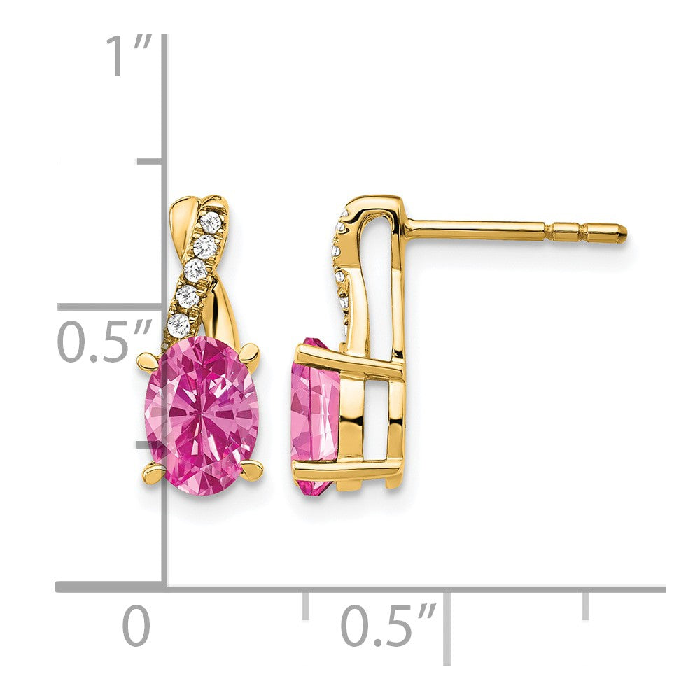 Gemstone and Diamond Earrings