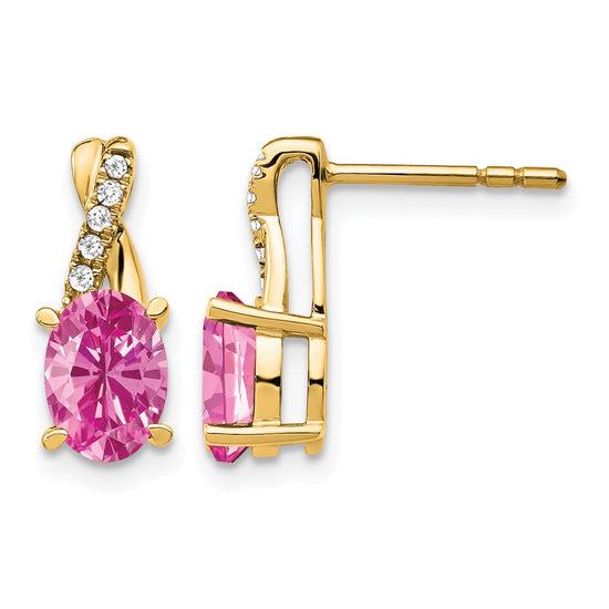 Gemstone and Diamond Earrings