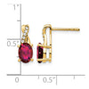 Gemstone and Diamond Earrings