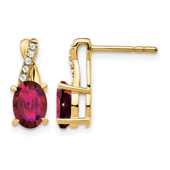 Gemstone and Diamond Earrings