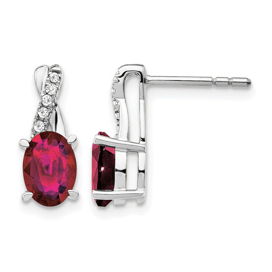 Gemstone and Diamond Earrings