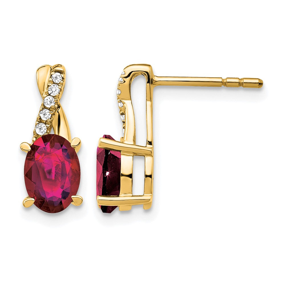 Gemstone and Diamond Earrings