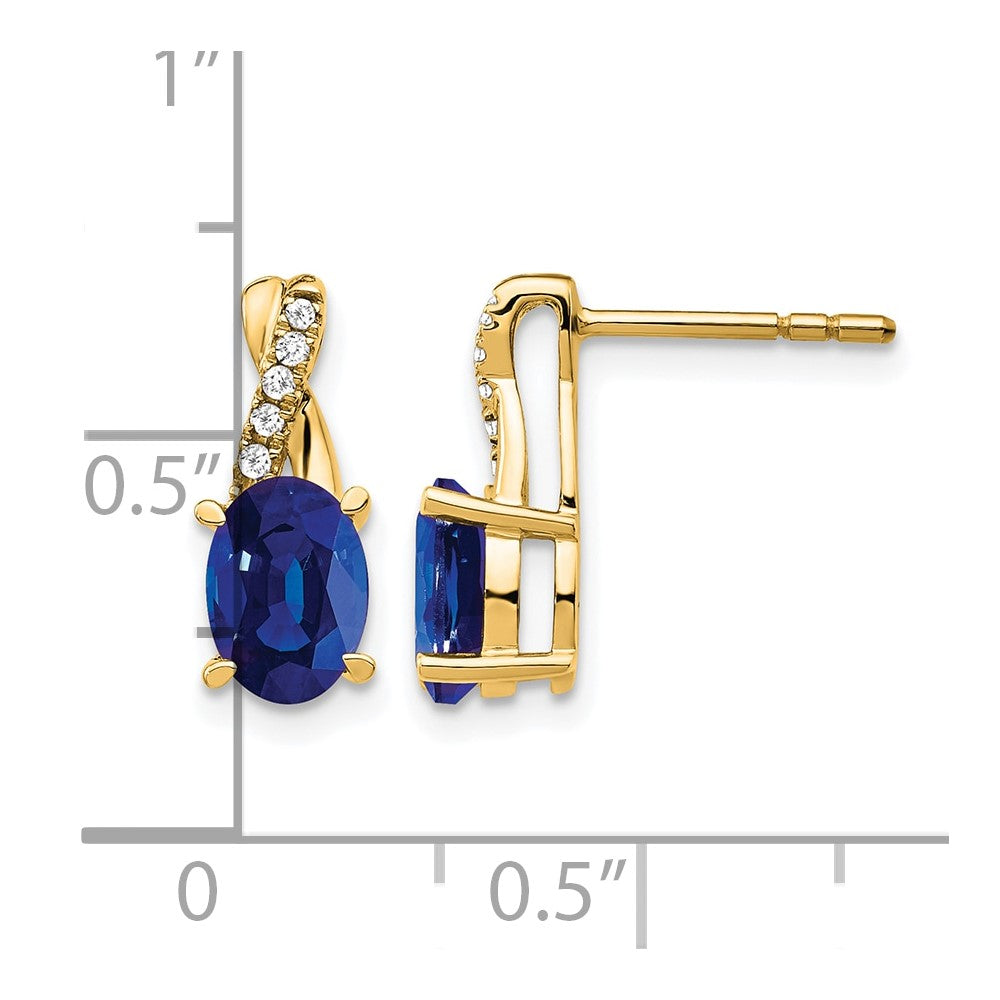 Gemstone and Diamond Earrings