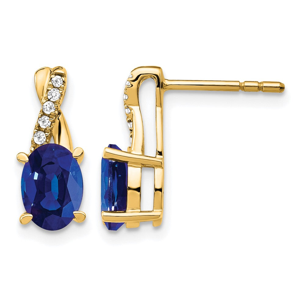 Gemstone and Diamond Earrings