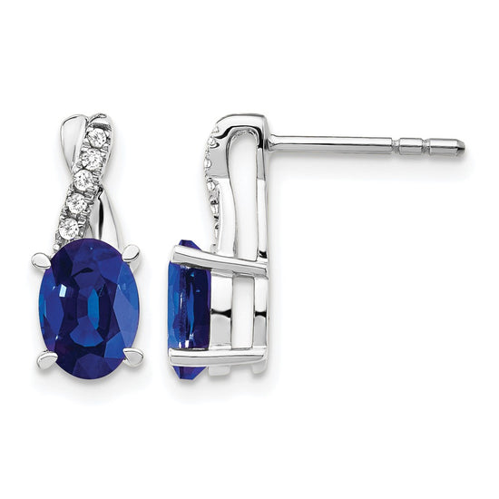 Gemstone and Diamond Earrings