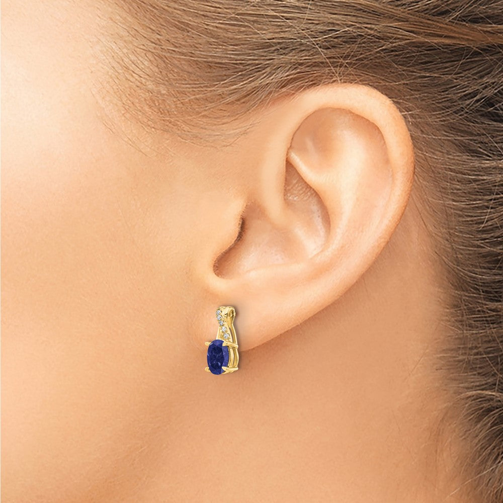 Gemstone and Diamond Earrings