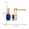 Gemstone and Diamond Earrings