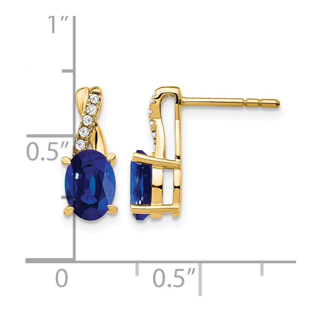 Gemstone and Diamond Earrings