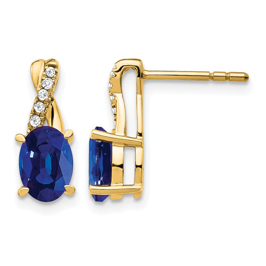 Gemstone and Diamond Earrings