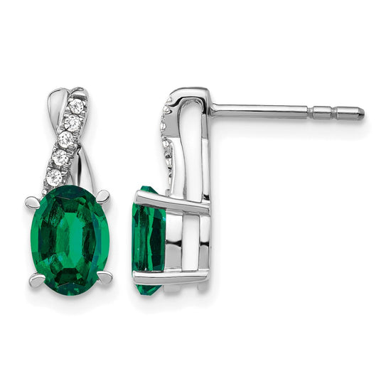 Gemstone and Diamond Earrings