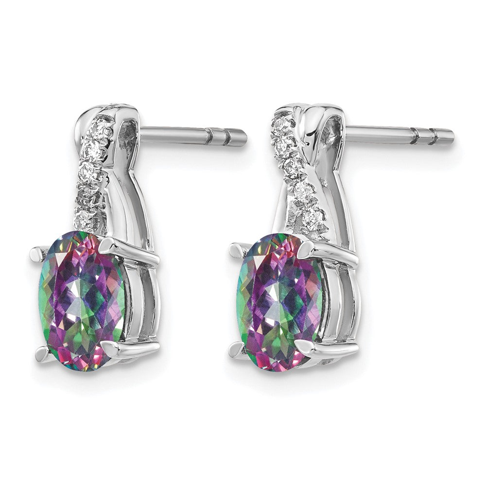 Gemstone and Diamond Earrings