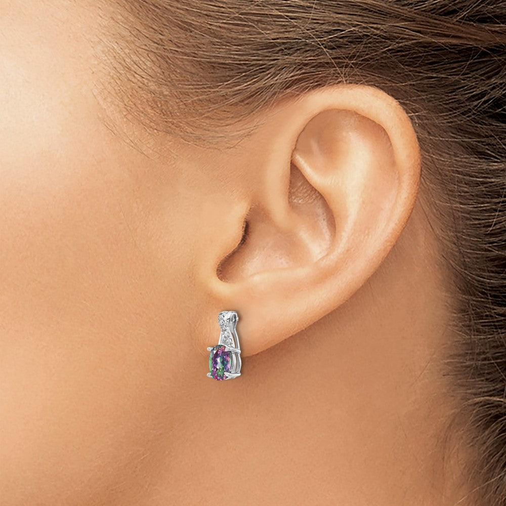Gemstone and Diamond Earrings