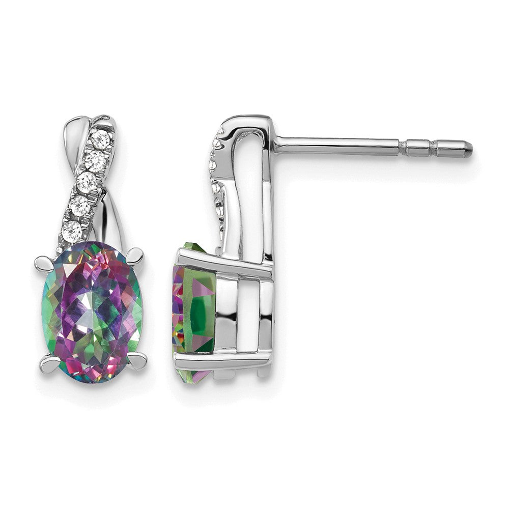 Gemstone and Diamond Earrings