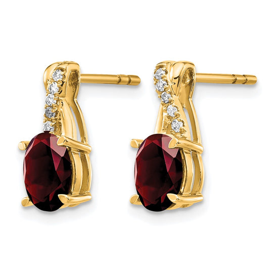 Gemstone and Diamond Earrings