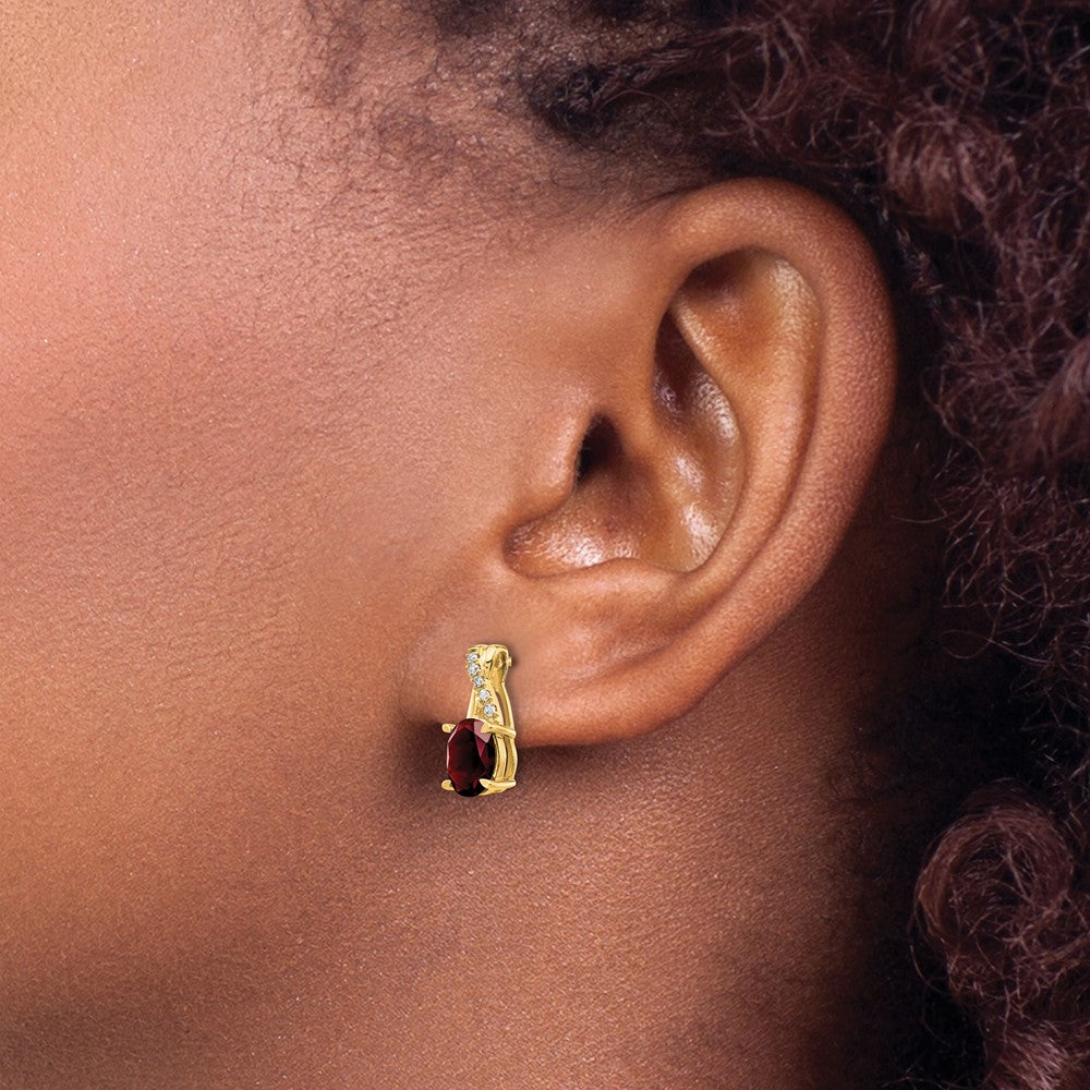 Gemstone and Diamond Earrings